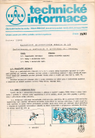 Tesla k10 - Technicke informace 1983 